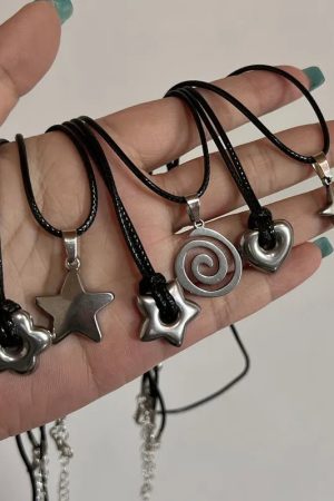 New Style Trends - Y2K Cosmic Pendant Necklace - Outfit Ideas