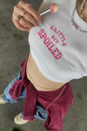 Style Core Aesthetics, New Style Trends - A Little Bit Spoiled Crop Top
