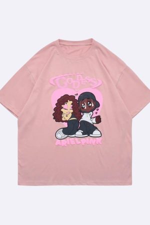 Style Core Aesthetics, New Style Trends - Ariel Pink Cute Couple Tee