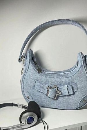 Style Core Aesthetics, New Style Trends - Astria | Sac à Épaule Étoile Y2K