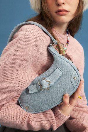 Style Core Aesthetics, New Style Trends - Astria | Sac à Épaule Étoile Y2K