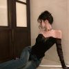 Style Core Aesthetics, New Style Trends - Baddie Butterfly Off Shoulder Top