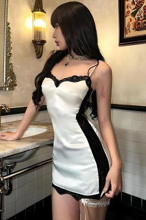 Style Core Aesthetics, New Style Trends - Baddie Lace Mini Dress