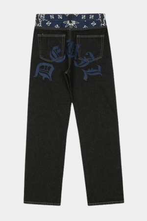 Style Core Aesthetics, New Style Trends - 'Bandanna' Jeans