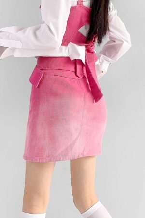 Style Core Aesthetics, New Style Trends - Barbie Mini Skirt & Top Two Piece Set