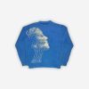 Style Core Aesthetics, New Style Trends - 'Blue Memory' Knit Sweater