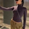 Style Core Aesthetics, New Style Trends - Bodycon Half Zip-Up Top