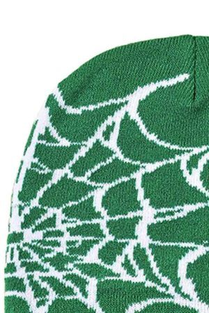Style Core Aesthetics, New Style Trends - Bonnet à imprimé toile d'araignée