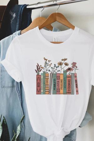 Style Core Aesthetics, New Style Trends - Books & Flowers Tee
