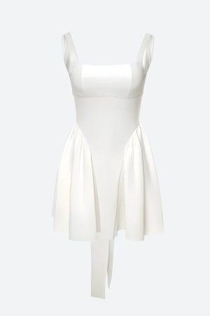 Style Core Aesthetics, New Style Trends - Bow Waist Backless Mini Dress