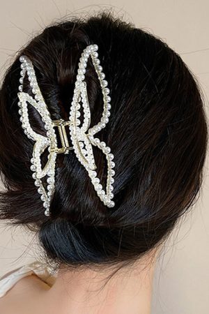 Style Core Aesthetics, New Style Trends - Butterfly Pearl Hair Claw