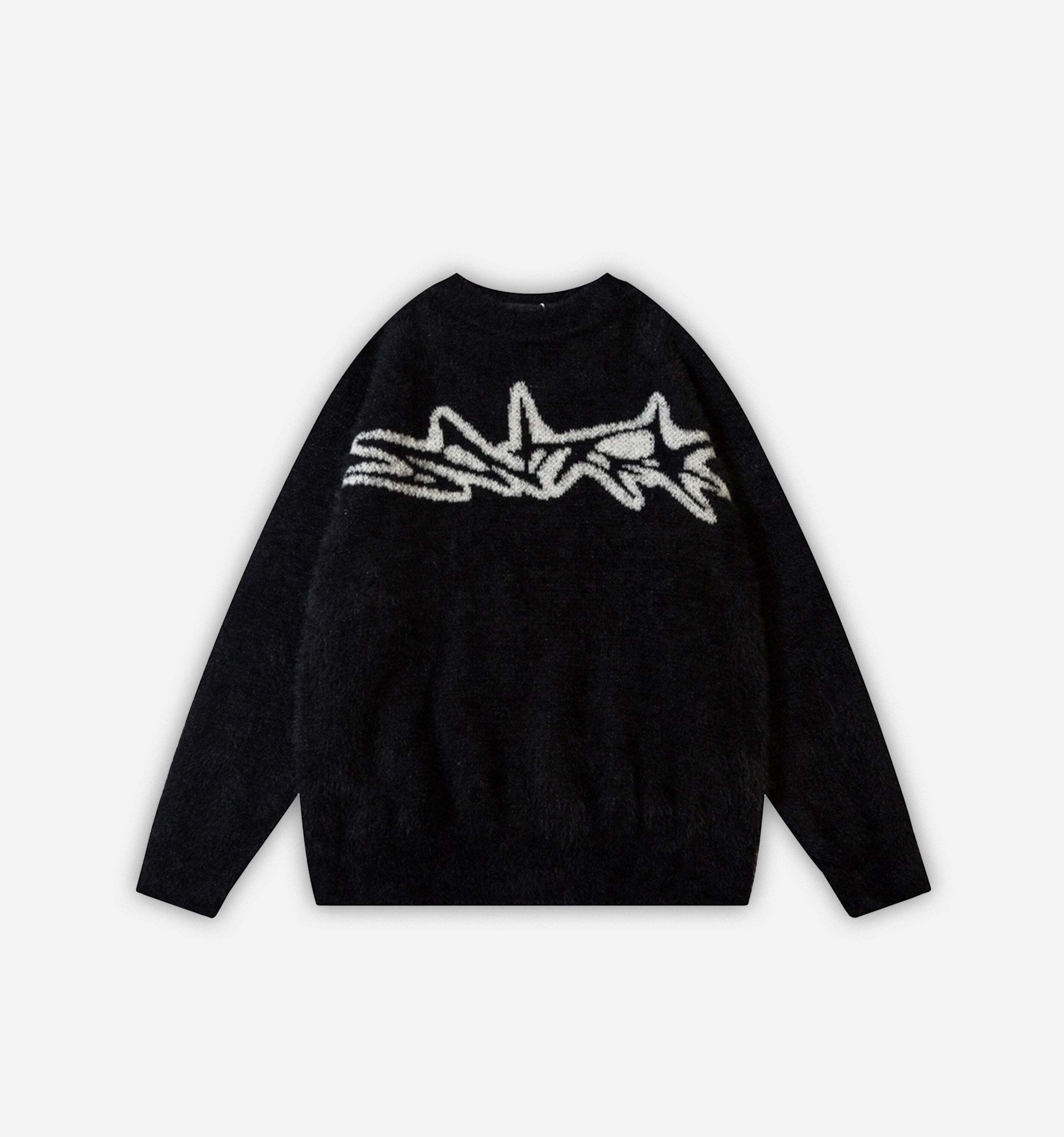 Style Core Aesthetics, New Style Trends - 'Cipher' Jacquard Knit Sweater