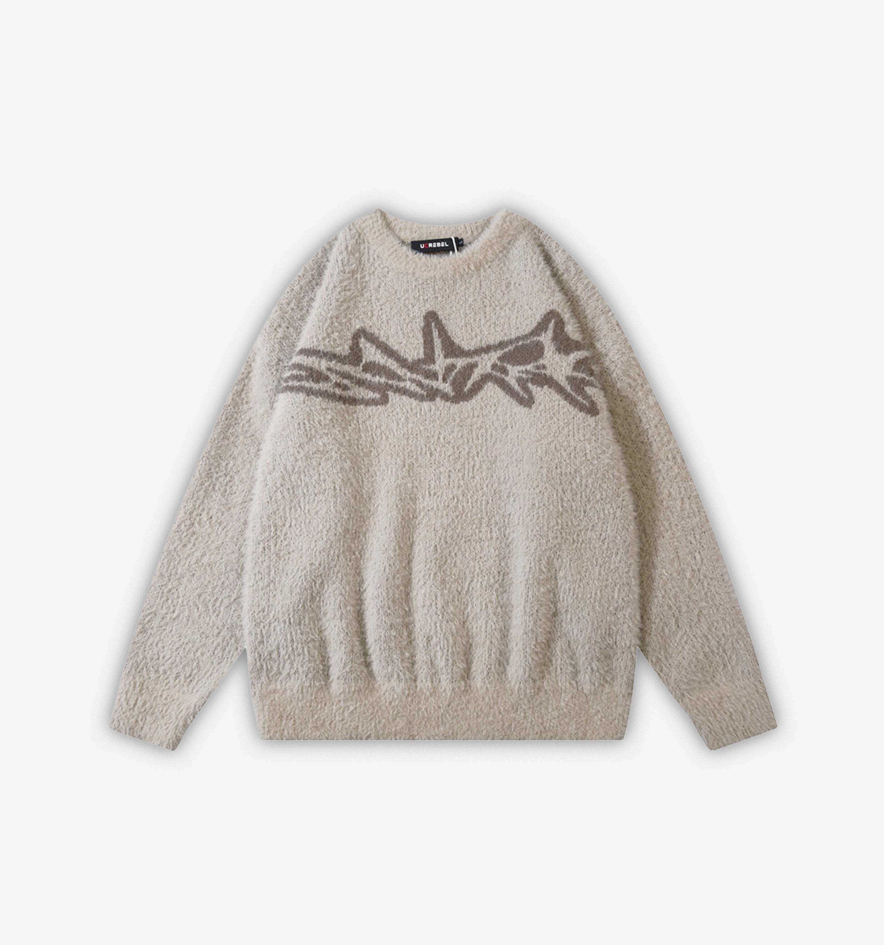 Style Core Aesthetics, New Style Trends - 'Cipher' Jacquard Knit Sweater