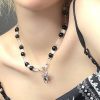 Style Core Aesthetics, New Style Trends - Collier de perles pendentif araignée