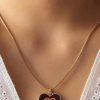 Style Core Aesthetics, New Style Trends - Collier pendentif en forme de cœur dégradé