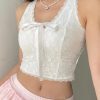 Style Core Aesthetics, New Style Trends - Coquette Bow Halter Neck Top
