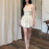 Style Core Aesthetics, New Style Trends - Coquette Floral Satin Mini Dress