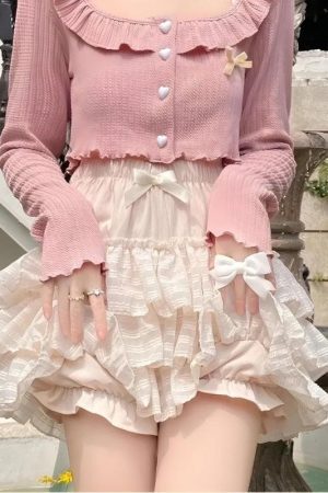 Style Core Aesthetics, New Style Trends - Coquette Ruffle Mini Skirt
