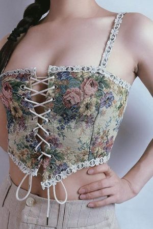 Style Core Aesthetics, New Style Trends - Cottagecore Corset Top