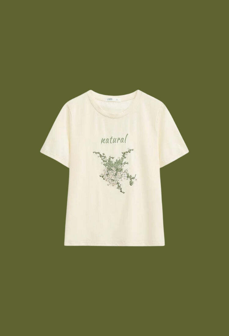Style Core Aesthetics, New Style Trends - Cottagecore Natural Tee
