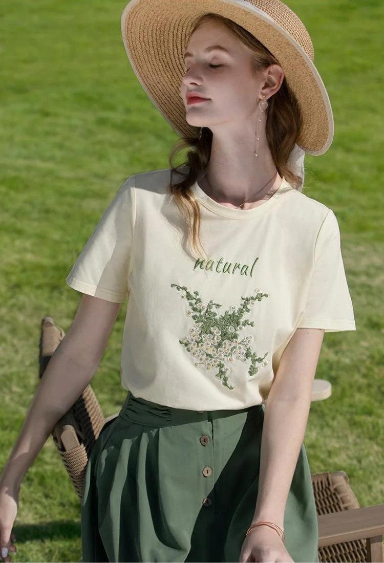 Style Core Aesthetics, New Style Trends - Cottagecore Natural Tee