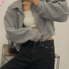 Style Core Aesthetics, New Style Trends - Cropped Zip-Up Jacket