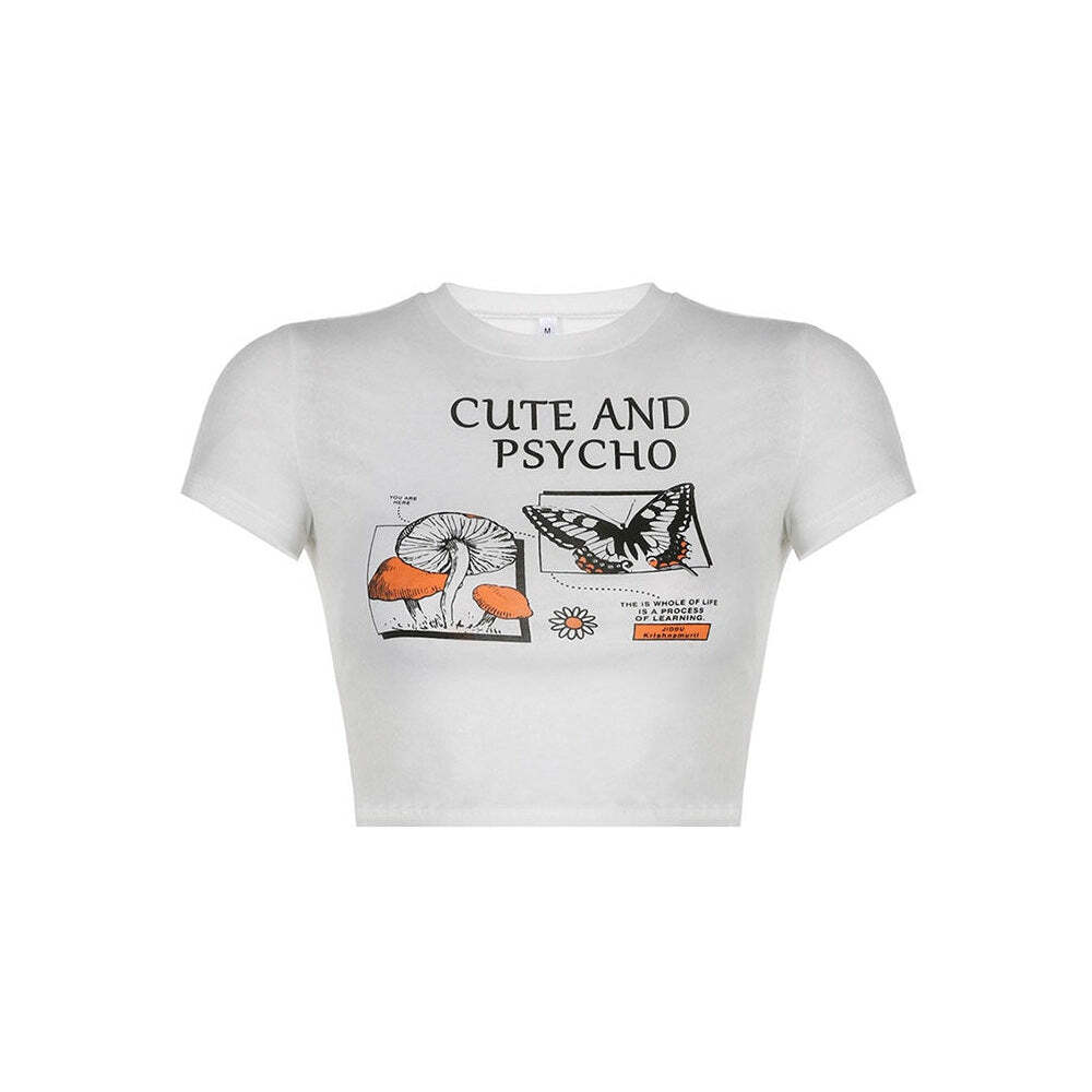 Style Core Aesthetics, New Style Trends - Cute and Psycho Crop Top
