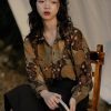 Style Core Aesthetics, New Style Trends - Dark Academia Artistic Figures Blouse