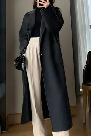 Style Core Aesthetics, New Style Trends - Dark Academia Belted Long Coat