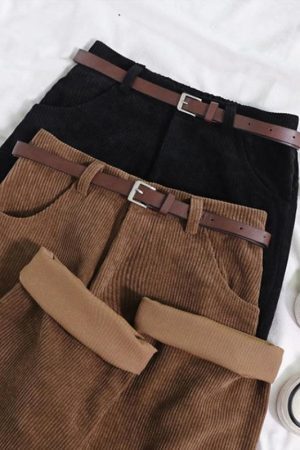Style Core Aesthetics, New Style Trends - Dark Academia Corduroy Pants