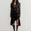 Style Core Aesthetics, New Style Trends - Dark Floral Asymmetric Blazer