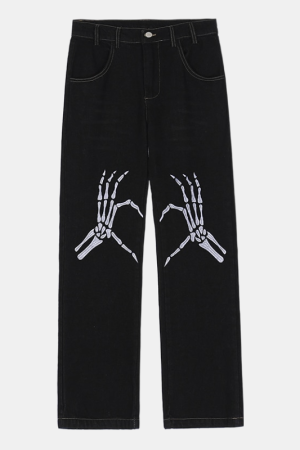 Style Core Aesthetics, New Style Trends - 'Dead love' Jeans