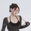 Style Core Aesthetics, New Style Trends - Deep Scoop Neck Two Piece Set Top