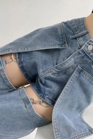 Style Core Aesthetics, New Style Trends - Detachable Straight Leg Jeans