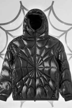 Style Core Aesthetics, New Style Trends - Doudoune Toile d'Araignée Y2K