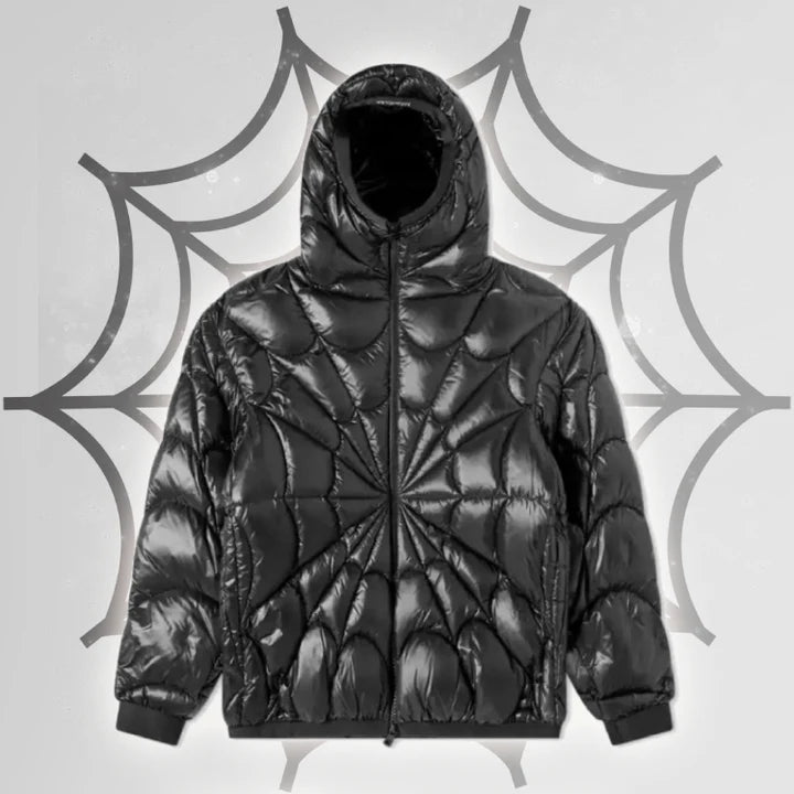 Style Core Aesthetics, New Style Trends - Doudoune Toile d'Araignée Y2K