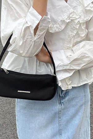 Style Core Aesthetics, New Style Trends - Elina | Mini Sac Baguette Nylon