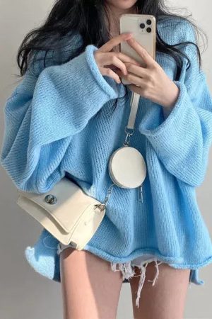 Style Core Aesthetics, New Style Trends - Extra Long Sleeve Loose Sweater
