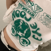 Style Core Aesthetics, New Style Trends - Eye Look Graphic Crop Tank Top