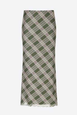 Style Core Aesthetics, New Style Trends - Fairycore Plaid Maxi Skirt