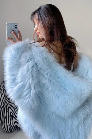 Style Core Aesthetics, New Style Trends - Faux Fur Hooded Jacket