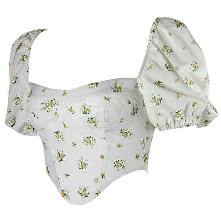 Style Core Aesthetics, New Style Trends - Floral Print Corset Top