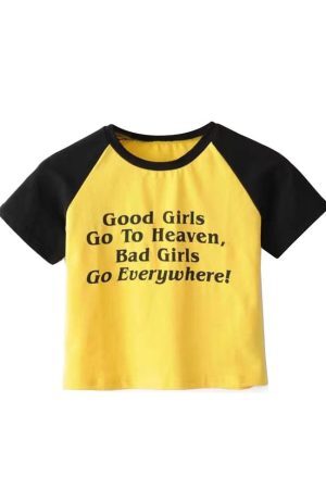 Style Core Aesthetics, New Style Trends - Good/Bad Girls Crop Top