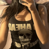 Style Core Aesthetics, New Style Trends - Gothic Punk Skull Print Tank Top