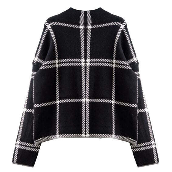 Style Core Aesthetics, New Style Trends - Grid Lounge Sweater