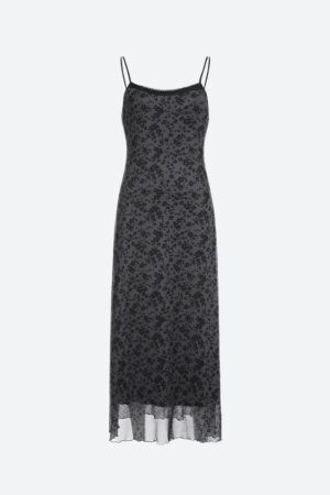 Style Core Aesthetics, New Style Trends - Grunge Floral Printed Maxi Dress