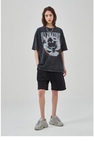 Style Core Aesthetics, New Style Trends - Grunge Fly Together Tee