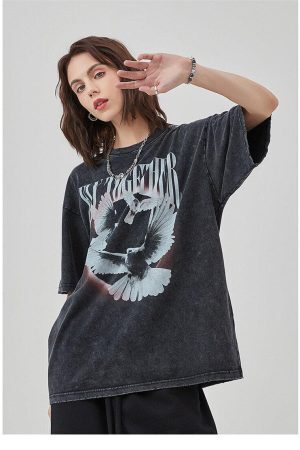 Style Core Aesthetics, New Style Trends - Grunge Fly Together Tee
