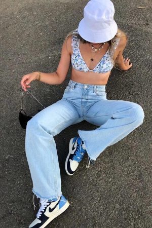 Style Core Aesthetics, New Style Trends - High Waist Casual Washed Jeans