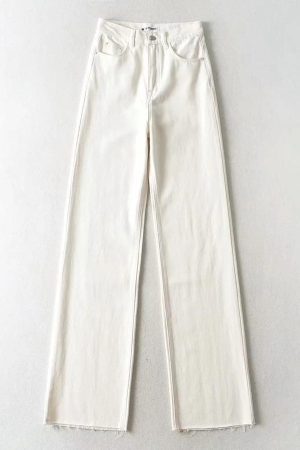 Style Core Aesthetics, New Style Trends - High Waist Casual Washed Jeans